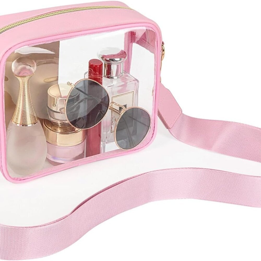 Clear Bag Stadium Approved, Clear Purses for Women, ody Bag for Concerts with Ad
